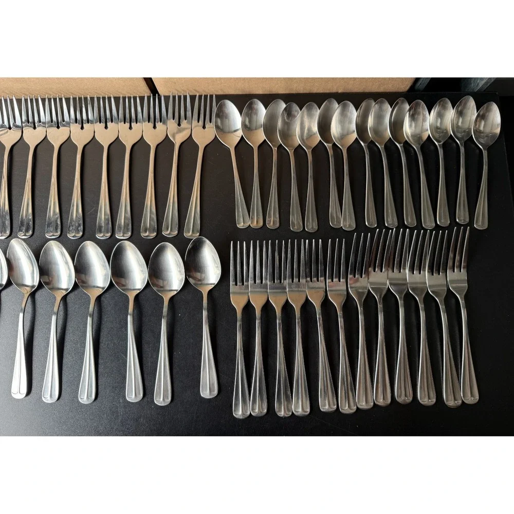 Lot‎ of 69 Pieces International Gran Royal Royale Stainless Flatware